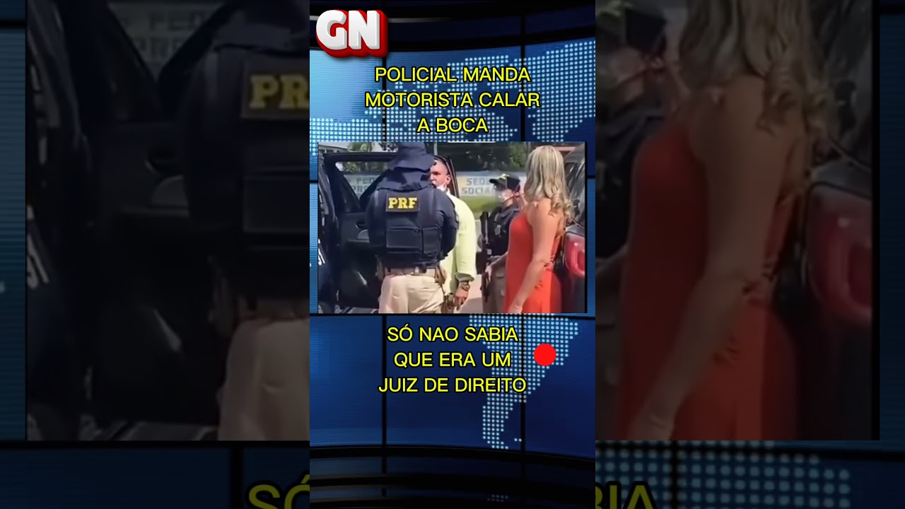 Abuso de autoridade? Policial rodoviário manda motorista calar a boca. O mesmo é Juiz de Direito.