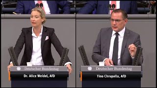 Konfrontationskurs - Alice Weidel & Tino Chrupalla 15.12.2021 AfD - Bananenrepublik