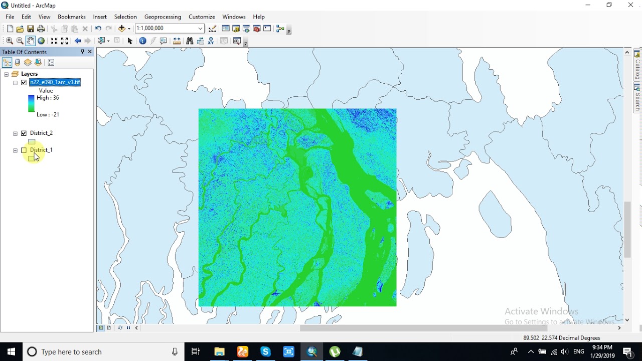 Raster Clip on ArcMap YouTube