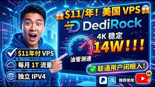 [New VPS provider on foreign forums: DediRock] US VPS $11/year, 1TB monthly traffic, stable 140,0...