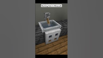 Working Sink In Minecraft #shorts #minecraft #squidgame