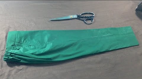 DIY how to cut and sew half elastic waist children trouser from A-Z(full details with simple method)