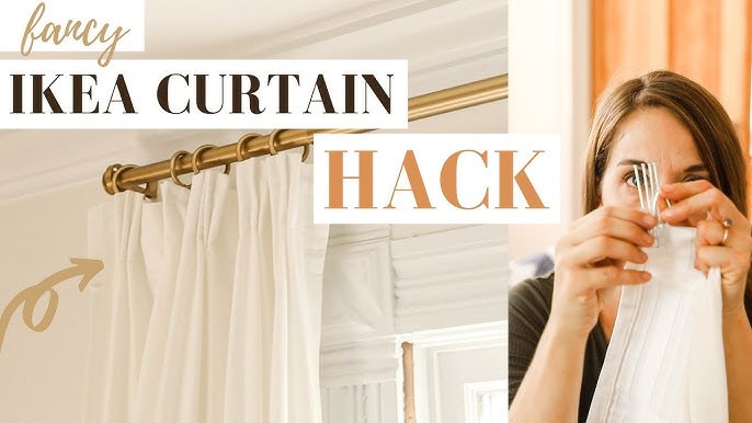 No sew Hem Ikea Hilja sheer curtains / Easy , quick ,affordable way to hem  without sewing machine 