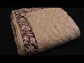 ARNG-4594 "The Golden Petals" Handcrafted Zardozi Crepe Saree with Maroon Velvet Border