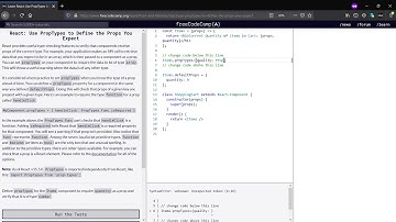 React: Use PropTypes to Define the Props You Expect- FreeCodeCamp.org(Day-6)