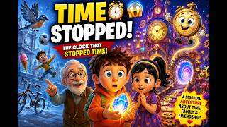 TIME STOPPED! 😱 | The Clock That Stopped Time ⏰✨ | Magical Stories for Kids