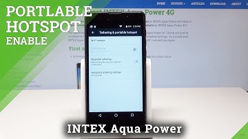 How to Activate Portable Hotspot in INTEX Aqua Power - Share Internet
