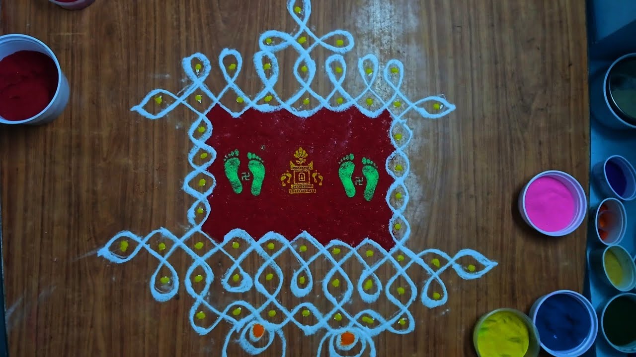 Radam Simple and easy radam rangoli desgin - YouTube
