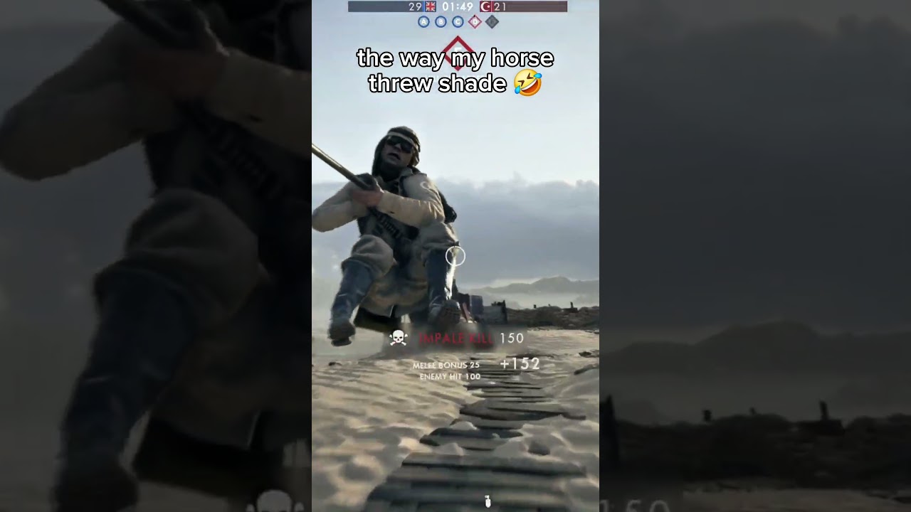 Battlefield 1 horse throws shade 