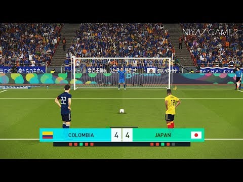 COLOMBIA vs JAPAN | Penalty Shootout | PES 2018 Gameplay PC