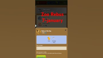 Zoo Rebus Of The Day | 7-January | #zoo #telegram #rebusoftheday