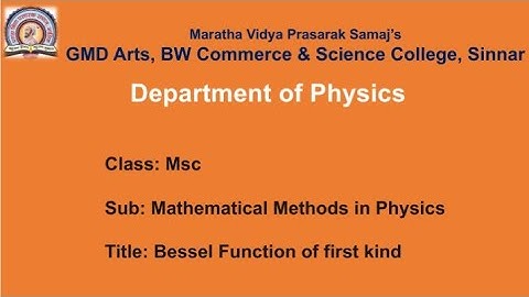 Bessel Function of first kind