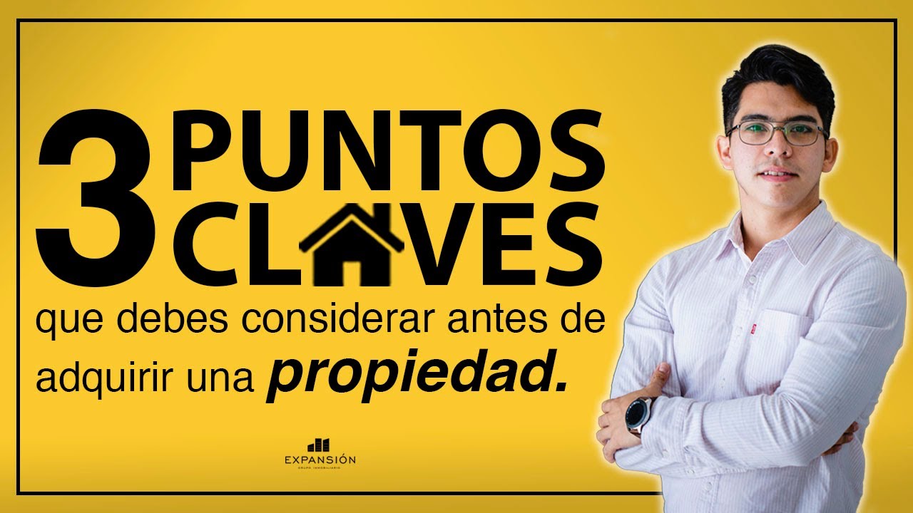 Las cosas que deberías tener en cuenta antes de comprar una casa. - YouTube