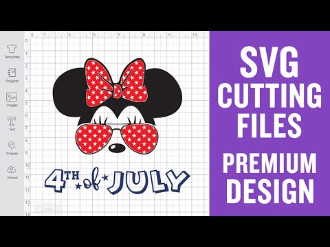 4Th Of July Minnie Svg Cut Files for Silhouette Premium cut SVG