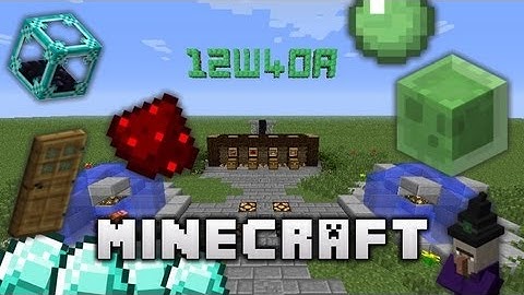 Minecraft Snapshot 12w40a!
