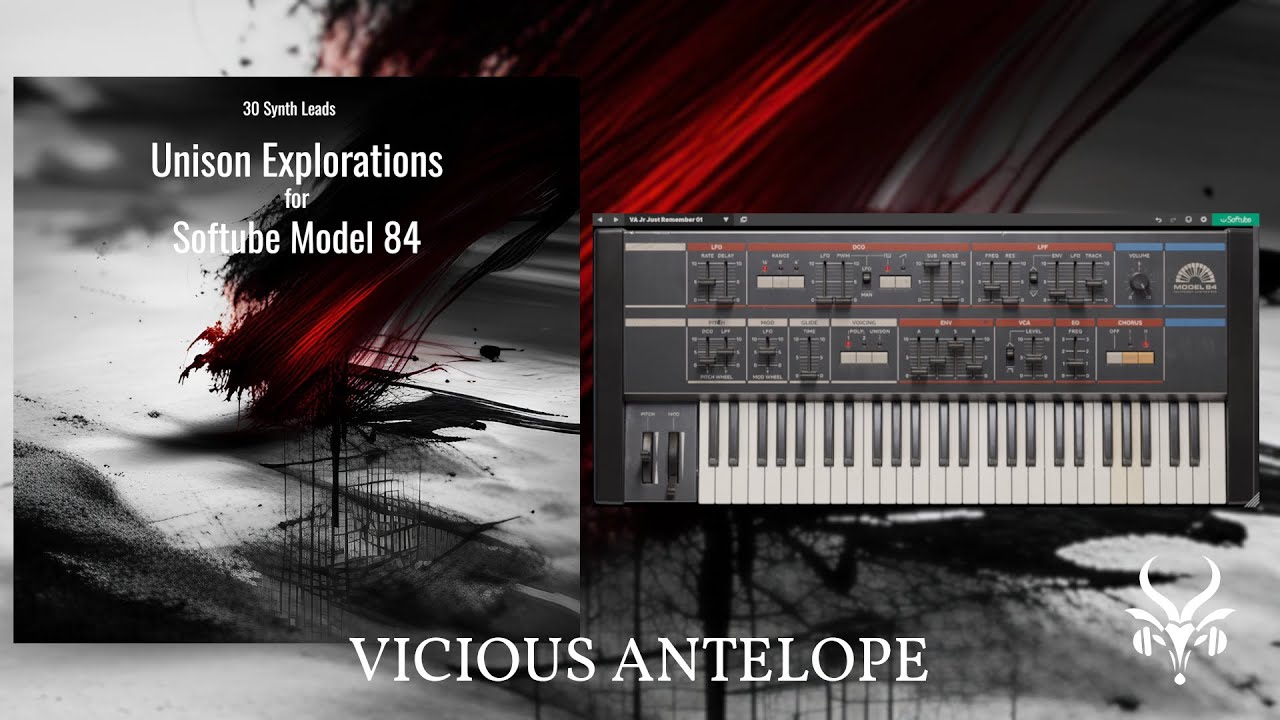 Softube Model 84 Synth Presets by Vicious Antelope - Unison Explorations, Retro Synth Leads