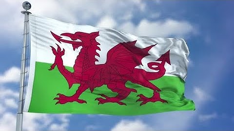 Wales Flag Animation Stock Motion Graphics