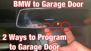 Setup/Pair BMW to Garage Door (2 Ways)