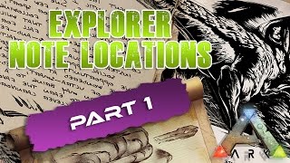 Explorer Note Locations Ark Survival Evolved Part 1 Youtube