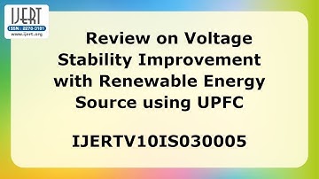 Review on Voltage Stability Improvement with Renewable Energy Source using UPFC