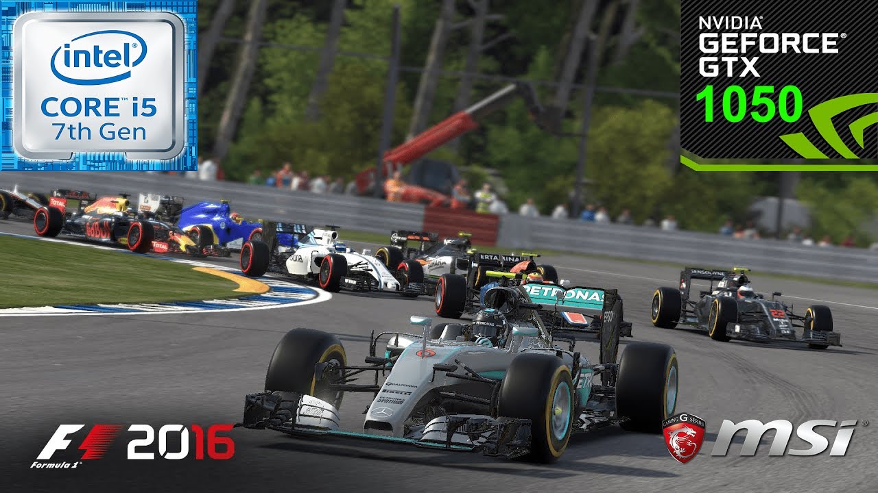 F1 2016 MSI GL62M 7RD i5 7300HQ GTX 1050 (All Settings Tested)