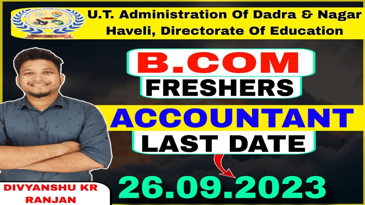 U T Administration Of Dadra And Nagar Haveli Recruitment 2023 B COM U T Administration Of Dadra And Nagar Haveli Recruitment 2023 B COM
