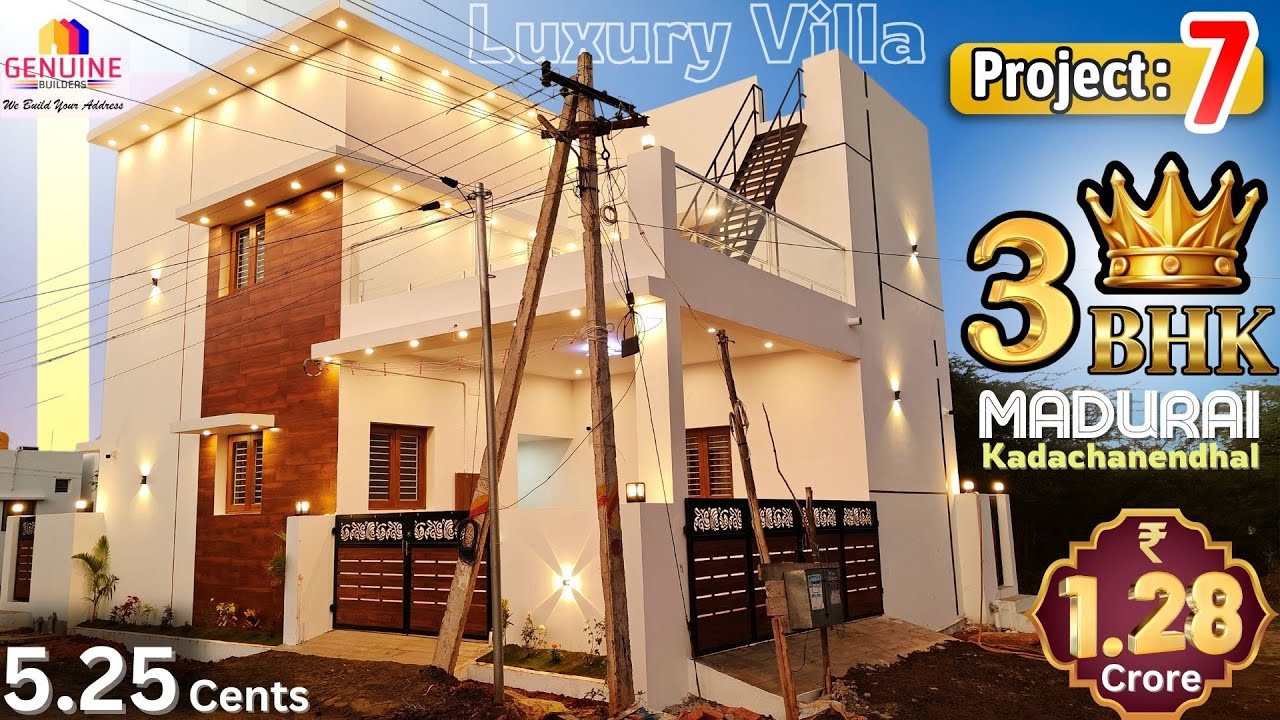 5.25 Cents 3BHK Independent house in Kadachanendhal | Genuine Builders |Mob: 9840959199 / 6381214996