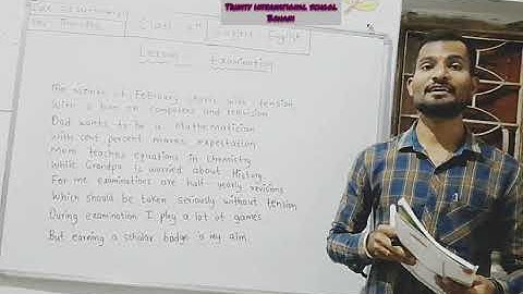 Class - 6 | English | Chapter -1 | Examination | Explanation |