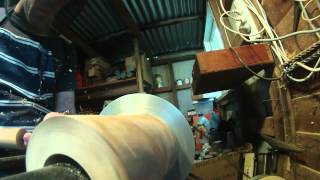 Wooden dice cup II on lathe screenshot 3