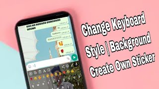 How to set wallpaper on keyboard| Create Own Sticker For WhatsApp screenshot 5