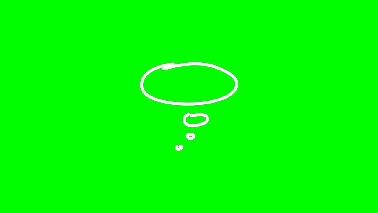 Футаж Облако мыслей. Облако сна 2 вида хромакей - YouTube