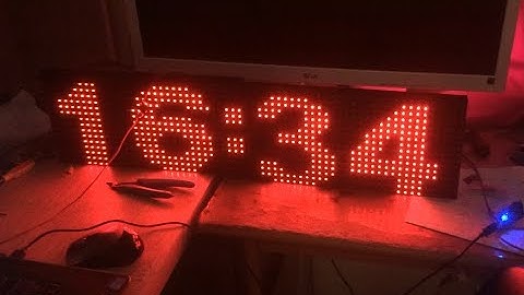 Hướng dẫn làm mạch đồng hồ matrix LED P10 lấy thời gian từ mạng internet qua wifi