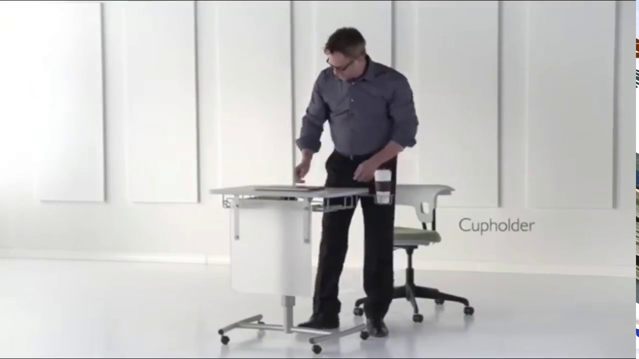 KI Ruckus Lectern mobile, sit or stand lectern YouTube