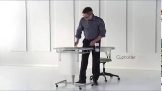 KI Ruckus Lectern mobile, sit or stand lectern