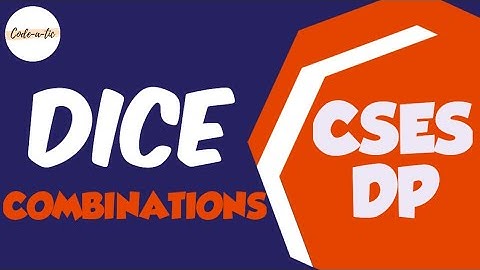 Dice Combinations | Dynamic Programming | CSES Problem Set | Space Optimized