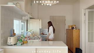 saturday life vlog 🍠🧀✨⌇chicken sandwich, banana cheese cake, purple sweet potato & cheese