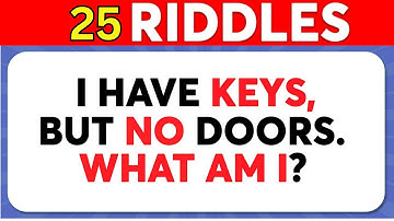 Only a Genius Can Solve These 25 Riddles 🧠✅ Brain Teasers & Riddle Quiz 🧩