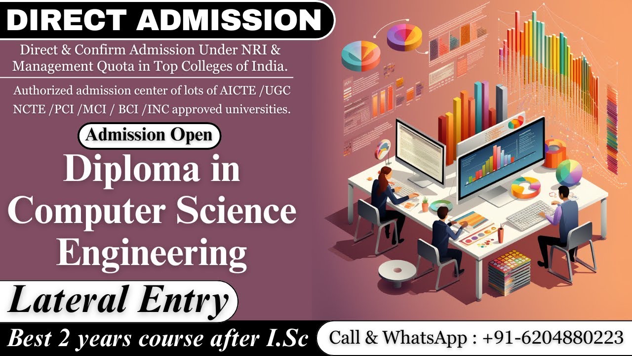 BEST 2 YEARS COURSE AFTER I.Sc IS DIPLOMA IN COMPUTER SCIENCE ENGG. | BEST EDUCATION CONSULTANCY🎓🧑‍🎓
