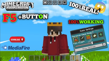F5 Button Addon for Minecraft Pe 1.20 l change Camera Angle In One Click 😱