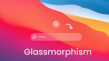 Create a Animated Glassmorphism Search Bar | Full CSS Tutorial