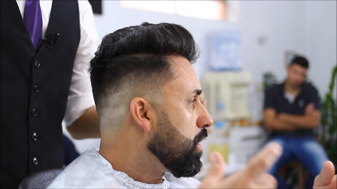 corte de cabelo e barba masculino