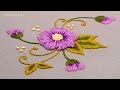 Pistil Stitch Flower Embroidery Design, Hand Embroidery Single Flower for Beginners-568