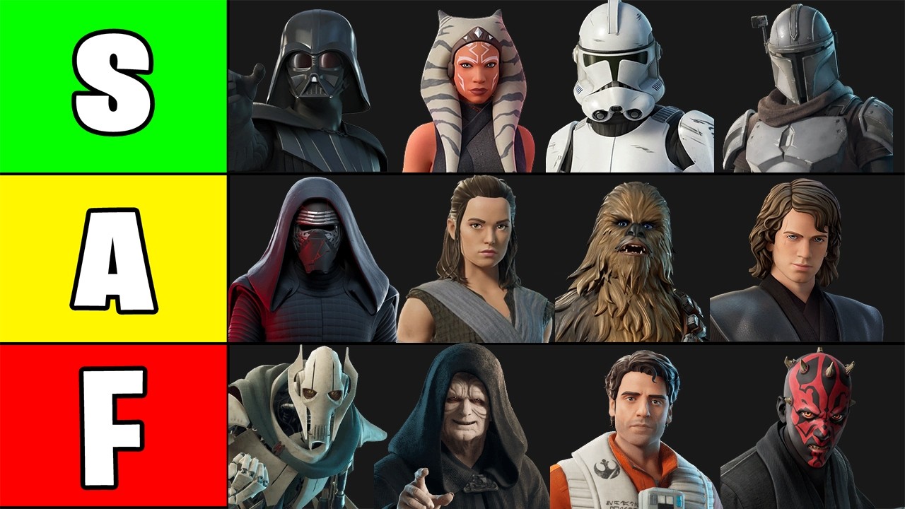 Ranking EVERY Star Wars Skin in Fortnite