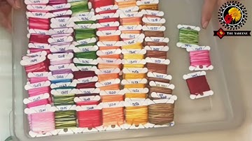 How to Organize Embroidery Threads Like a Pro | Easy Floss Storage Tips! #embroidery #organizer