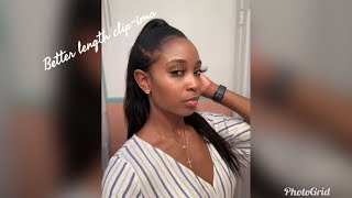 Better Length hair clip-in: review &amp; install (Hair for black woman)