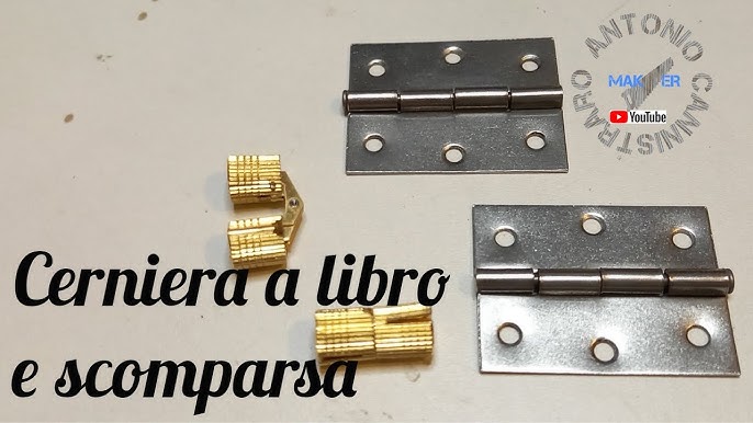 Cerniera piana Ferrari Clip da 35 mm con base per anta in legno - 10 pezzi  : : Fai da te