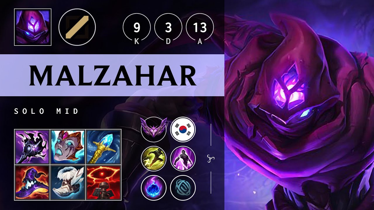 Malzahar Mid vs Xerath - KR Master Patch 25.13