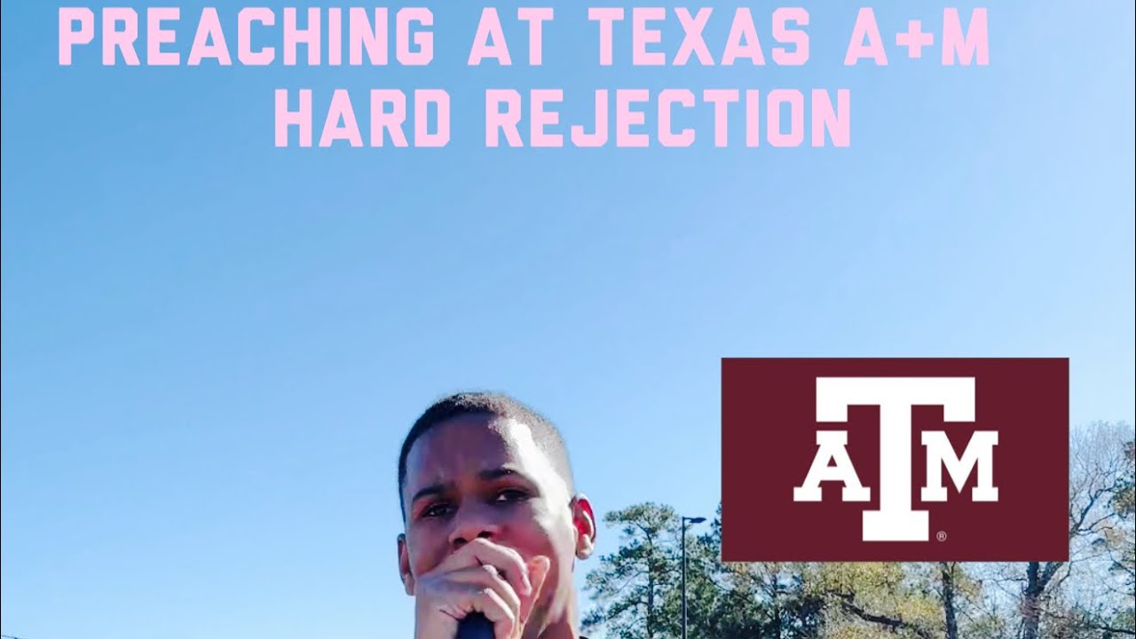 Preaching on the streets at college station 