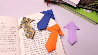 DIY Оригами закладки  для книг своими руками /Закладка - Галстук. Поделки из бумаги