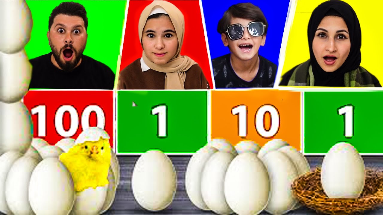 تحدي لا تختار الرقم الخطأ ❌ (1 10 100)